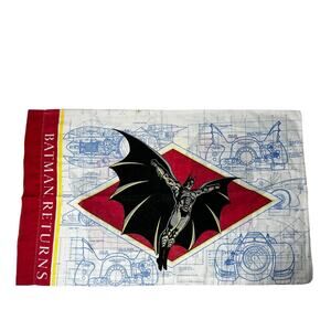 Vintage 1992 Batman Returns DC Comics Pillow Case Multicolor 30"x18"